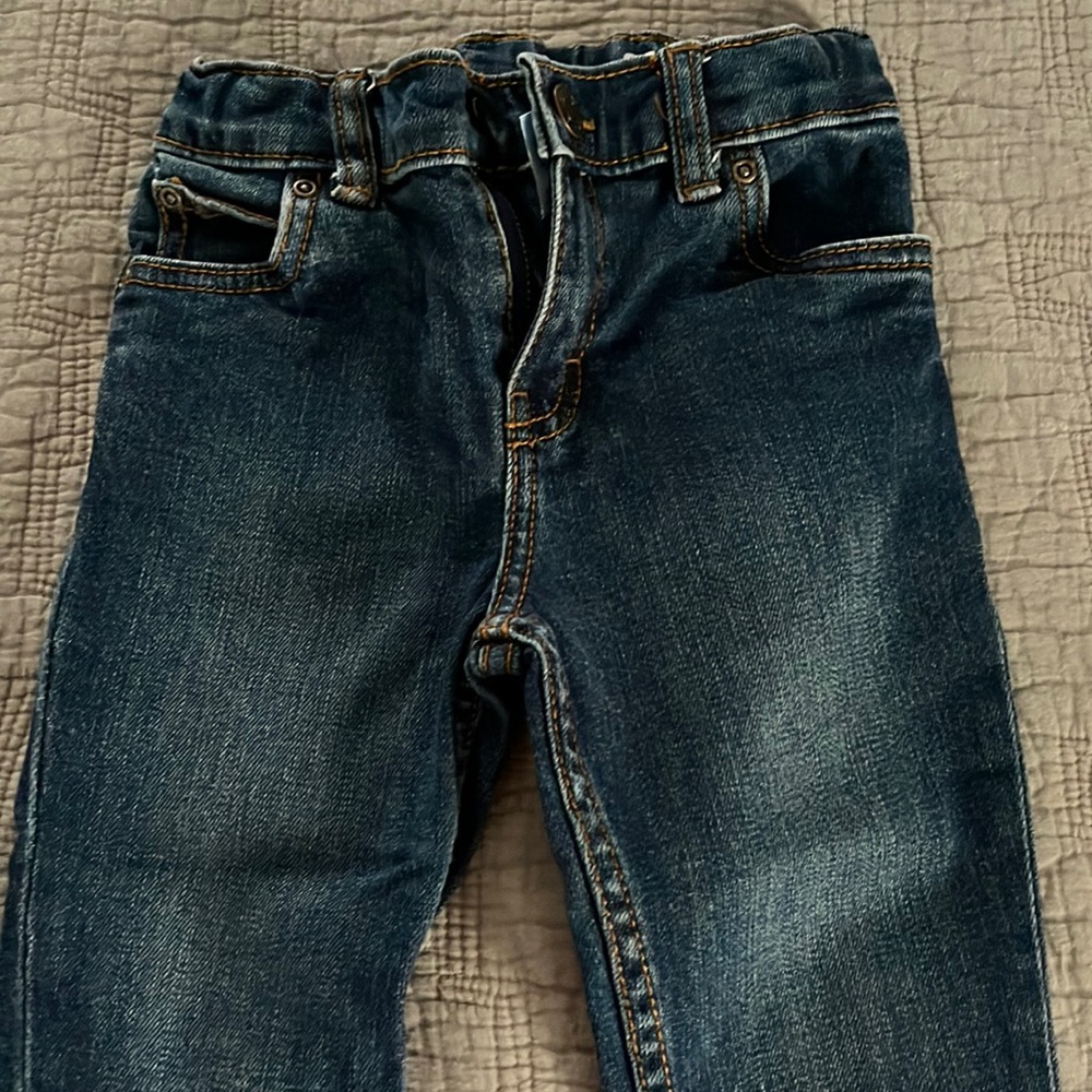 Carters 2t straight leg adjustable waist jeans